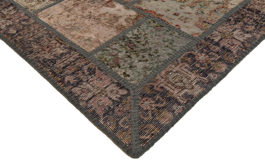 Alfombra con relieve de patchwork | 290 x 80 cm