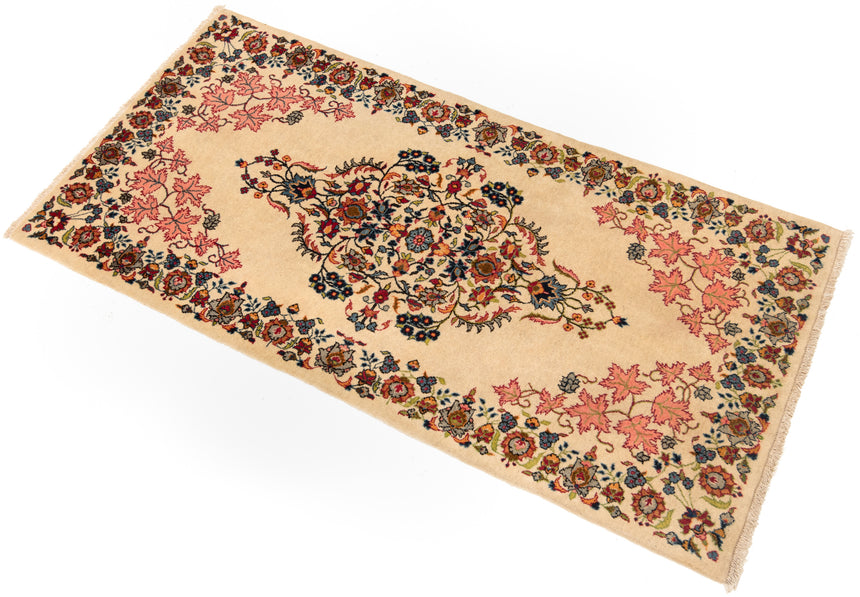 Alfombra persa Kashan | 146 x 72 cm