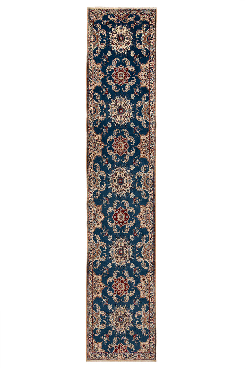 Alfombra persa Nain 9La | 438 x 87 cm
