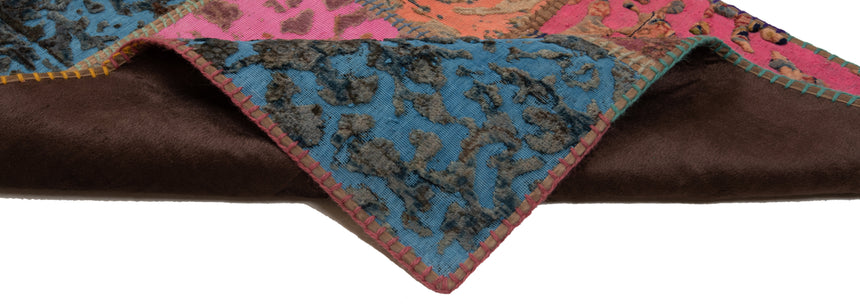 Alfombra con relieve de patchwork | 252 x 80 cm