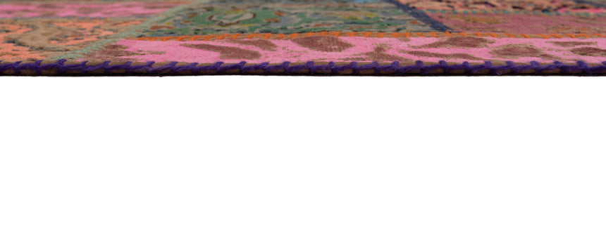 Alfombra con relieve de patchwork | 252 x 80 cm