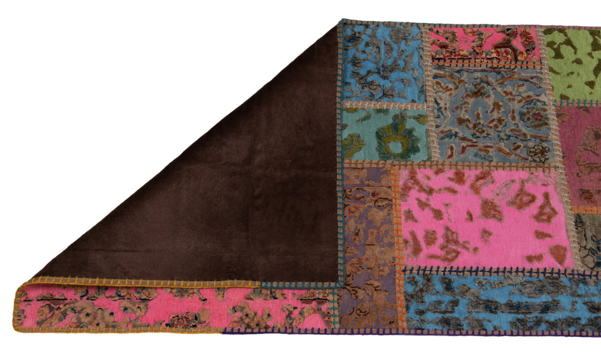 Alfombra con relieve de patchwork | 300 x 80 cm