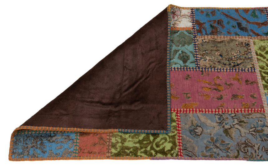 Alfombra con relieve de patchwork | 200 x 80 cm