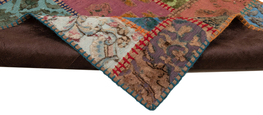 Alfombra con relieve de patchwork | 200 x 80 cm