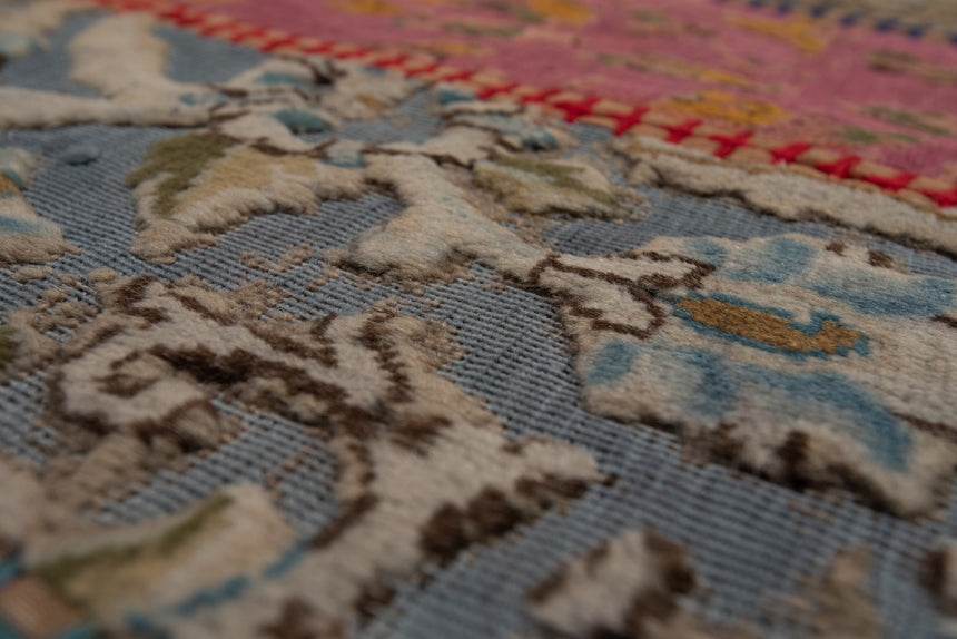 Alfombra con relieve de patchwork | 200 x 80 cm