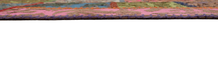 Alfombra con relieve de patchwork | 200 x 80 cm