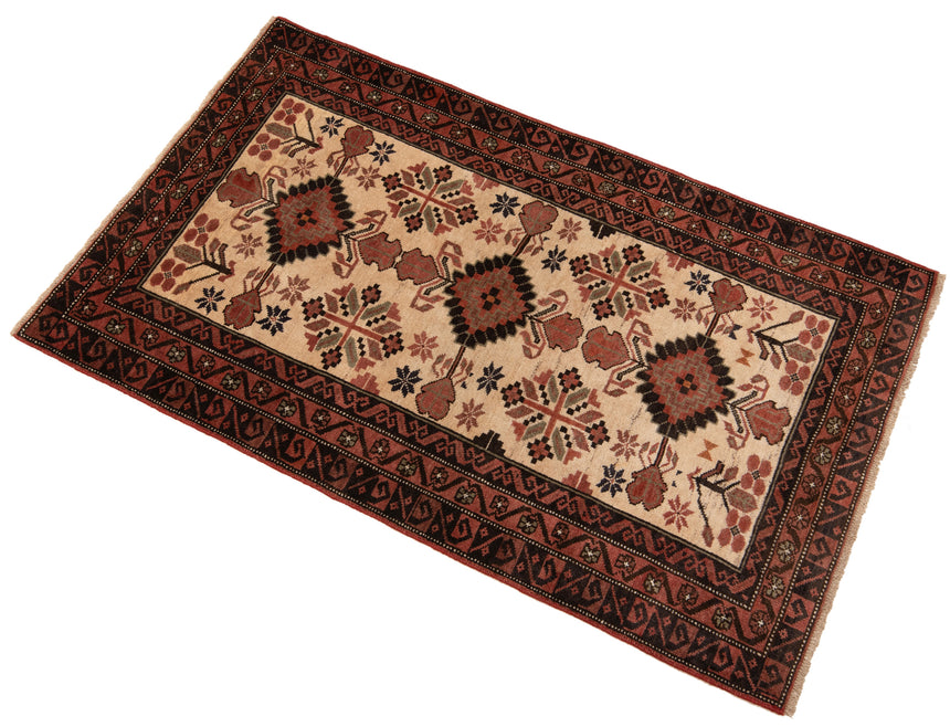 Alfombra persa Hamedan | 154 x 89 cm