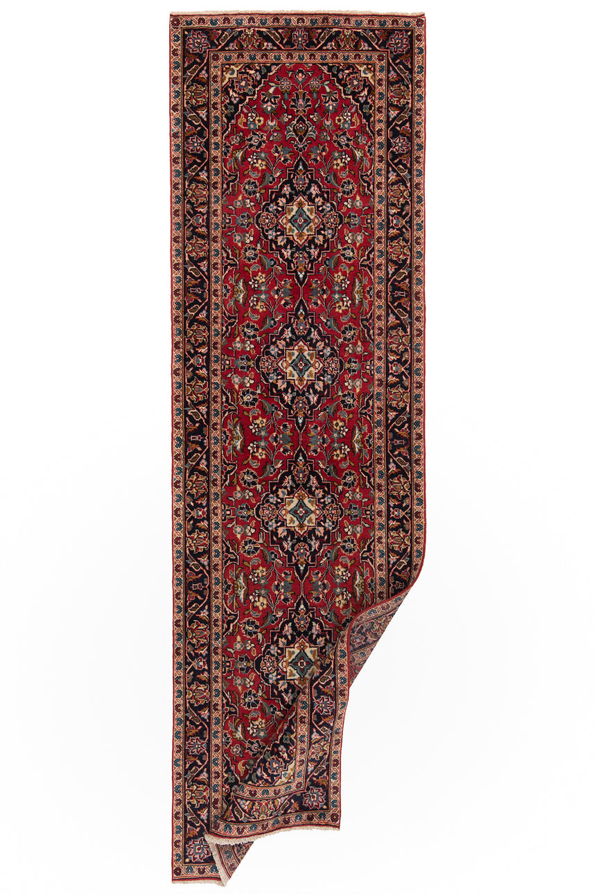 Alfombra persa Kashan | 297 x 87 cm