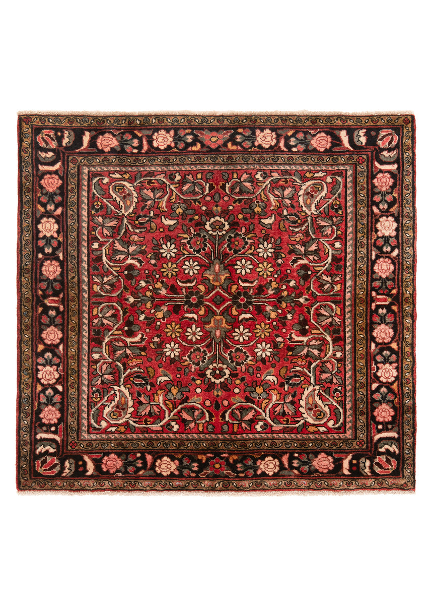 Alfombra persa Hamedan | 105 x 105 cm