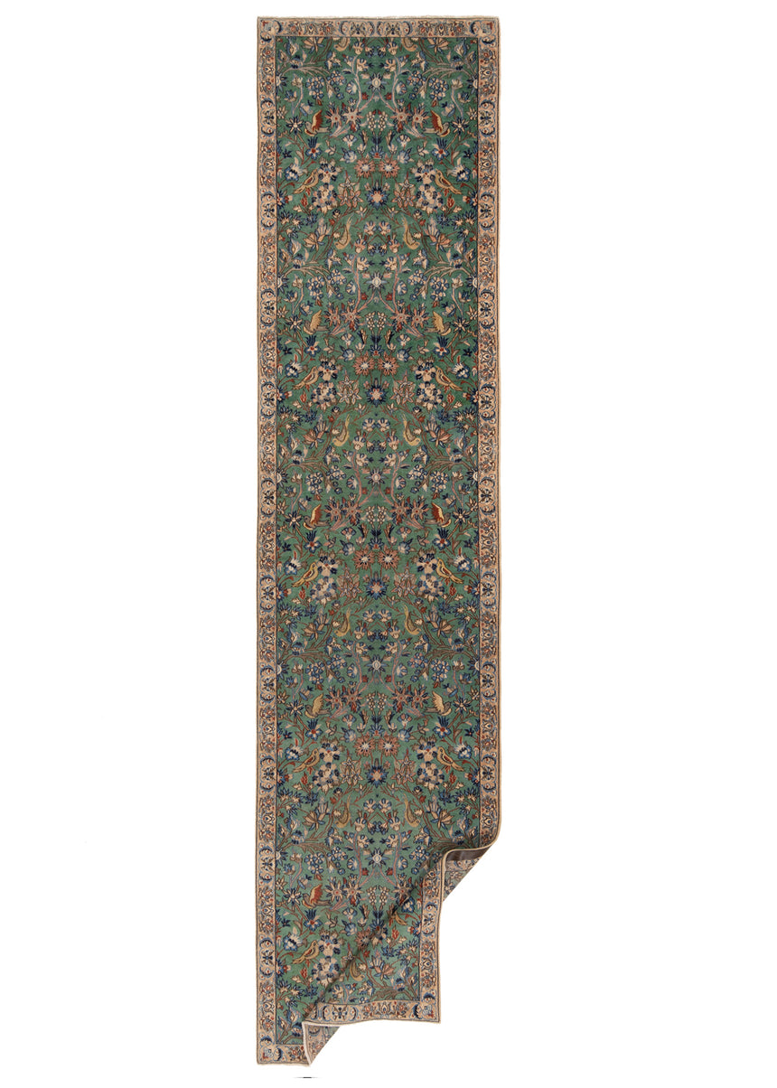 Alfombra persa Nain 9La | 385 x 85 cm