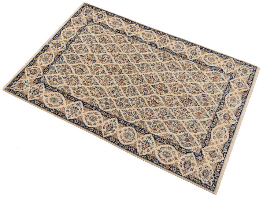 Alfombra persa de seda Nain 6 La | 200 x 130 cm