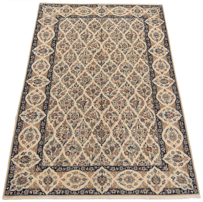 Alfombra persa de seda Nain 6 La | 200 x 130 cm