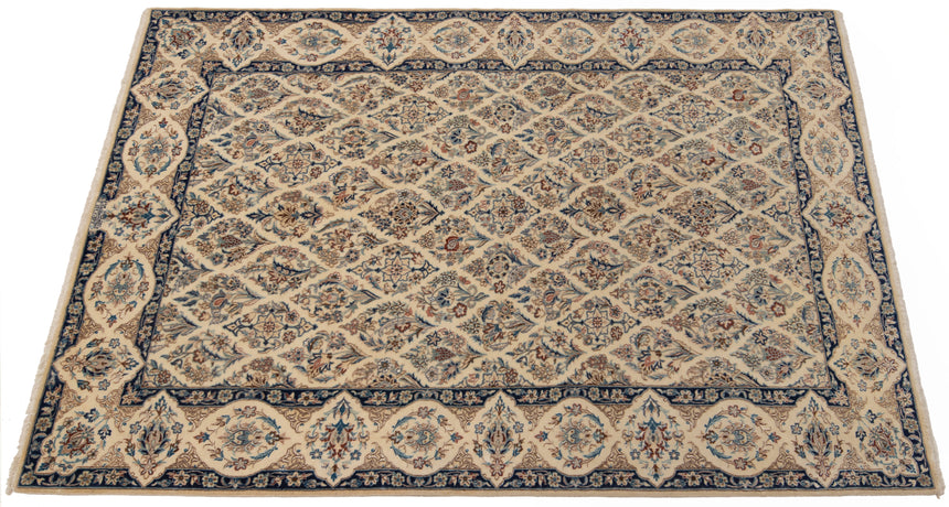Alfombra persa de seda Nain 6 La | 200 x 130 cm