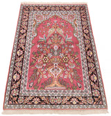 Alfombra india de seda pura de Cachemira | 125 x 80 cm
