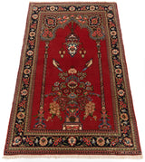 Alfombra persa Qom | 133 x 77 cm