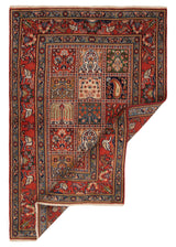 Alfombra persa de seda con diseño de Moud | 146 x 98 cm
