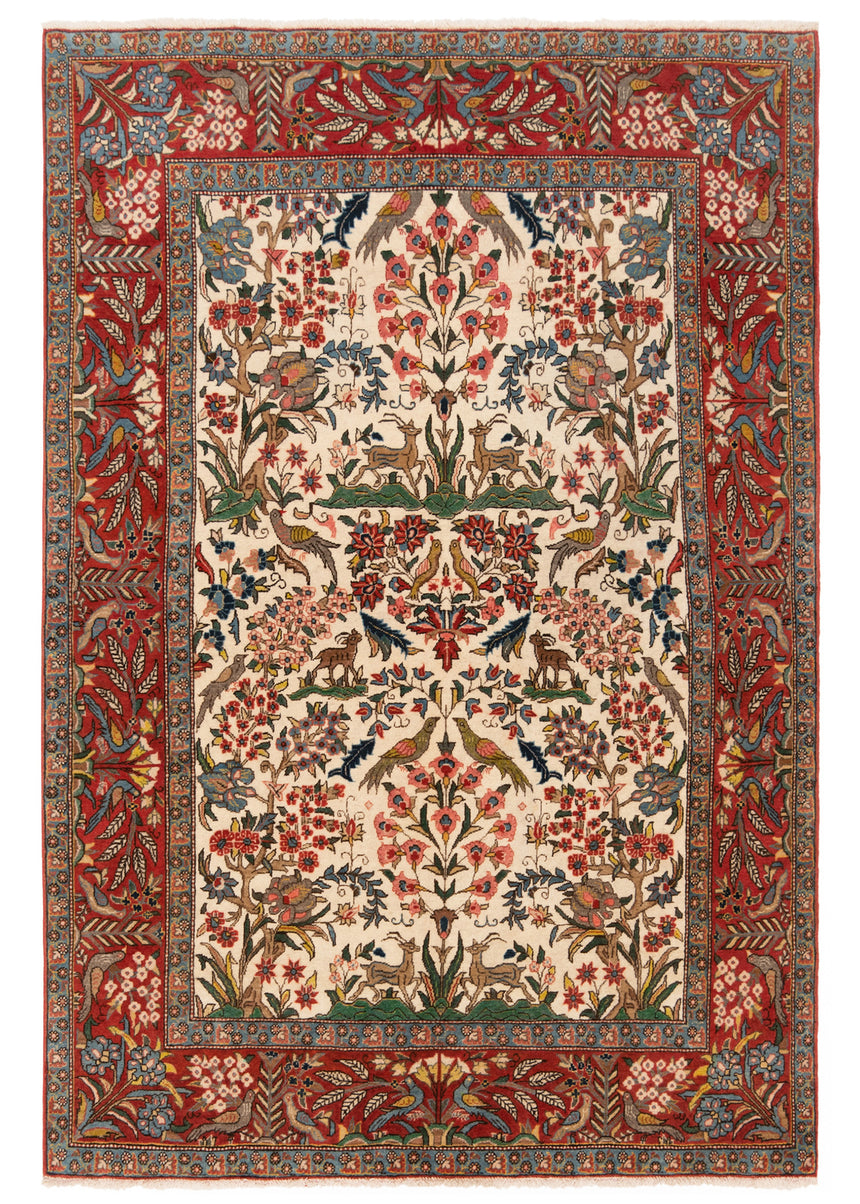 Alfombra persa Qom | 209 x 140 cm