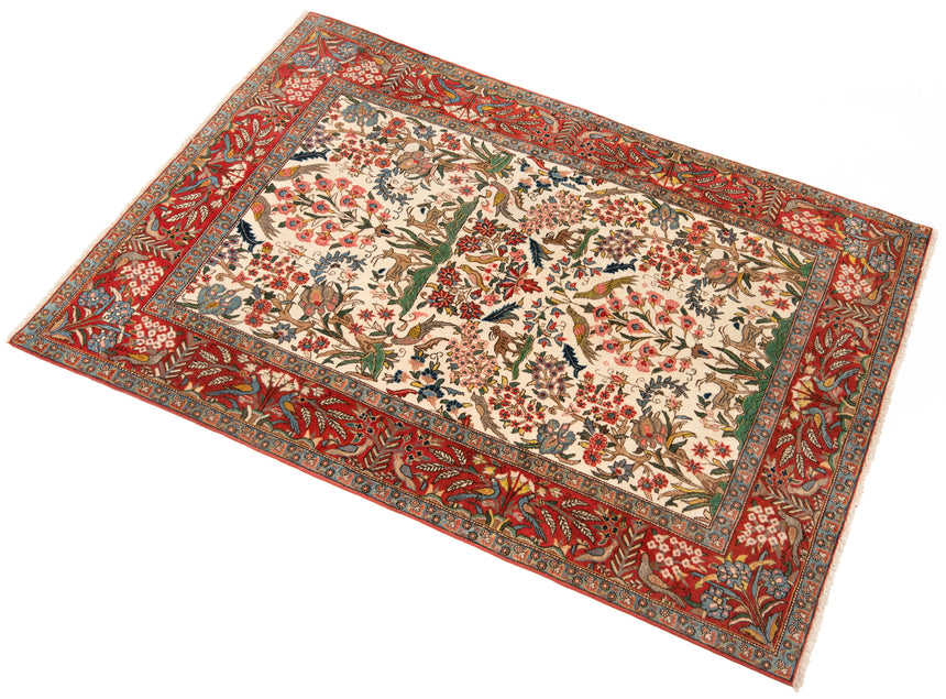 Alfombra persa Qom | 209 x 140 cm