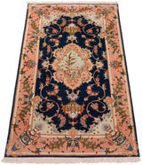 Alfombra persa Tabriz 50 Raj de lana y seda | 114 x 67 cm