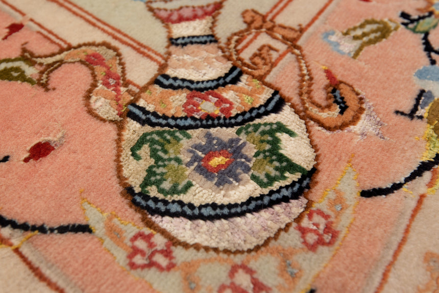 Alfombra persa Tabriz 50 Raj de lana y seda | 114 x 67 cm