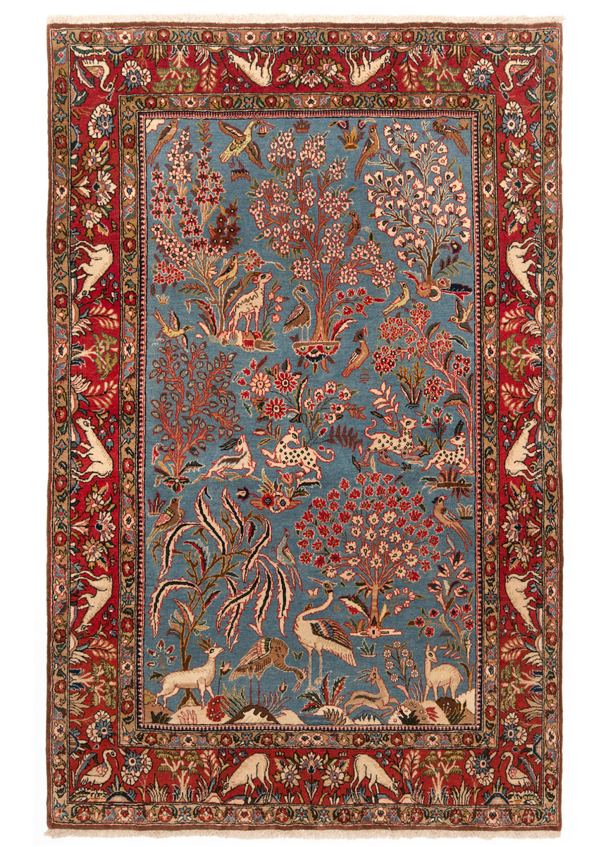 Alfombra persa Qom | 210 x 135 cm