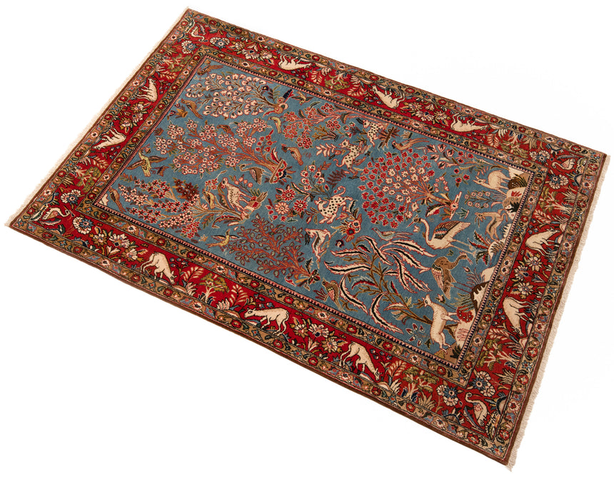 Alfombra persa Qom | 210 x 135 cm
