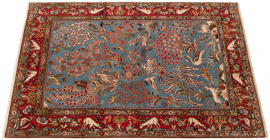Alfombra persa Qom | 210 x 135 cm