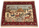 Alfombra persa Kashan | 66 x 82 cm