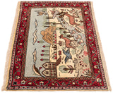 Alfombra persa Kashan | 66 x 82 cm