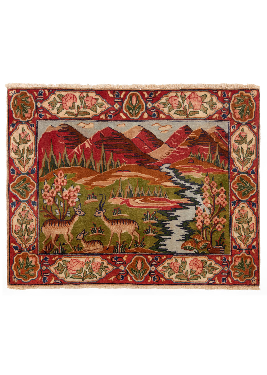 Alfombra persa Tabriz | 57 x 80 cm