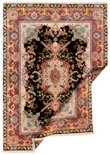 Alfombra persa Tabriz 70 Raj de lana y seda | 203 x 146 cm