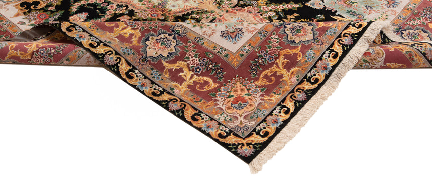 Alfombra persa Tabriz 70 Raj de lana y seda | 203 x 146 cm
