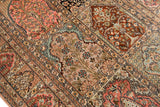 Alfombra india de seda pura de Cachemira | 140 x 91 cm