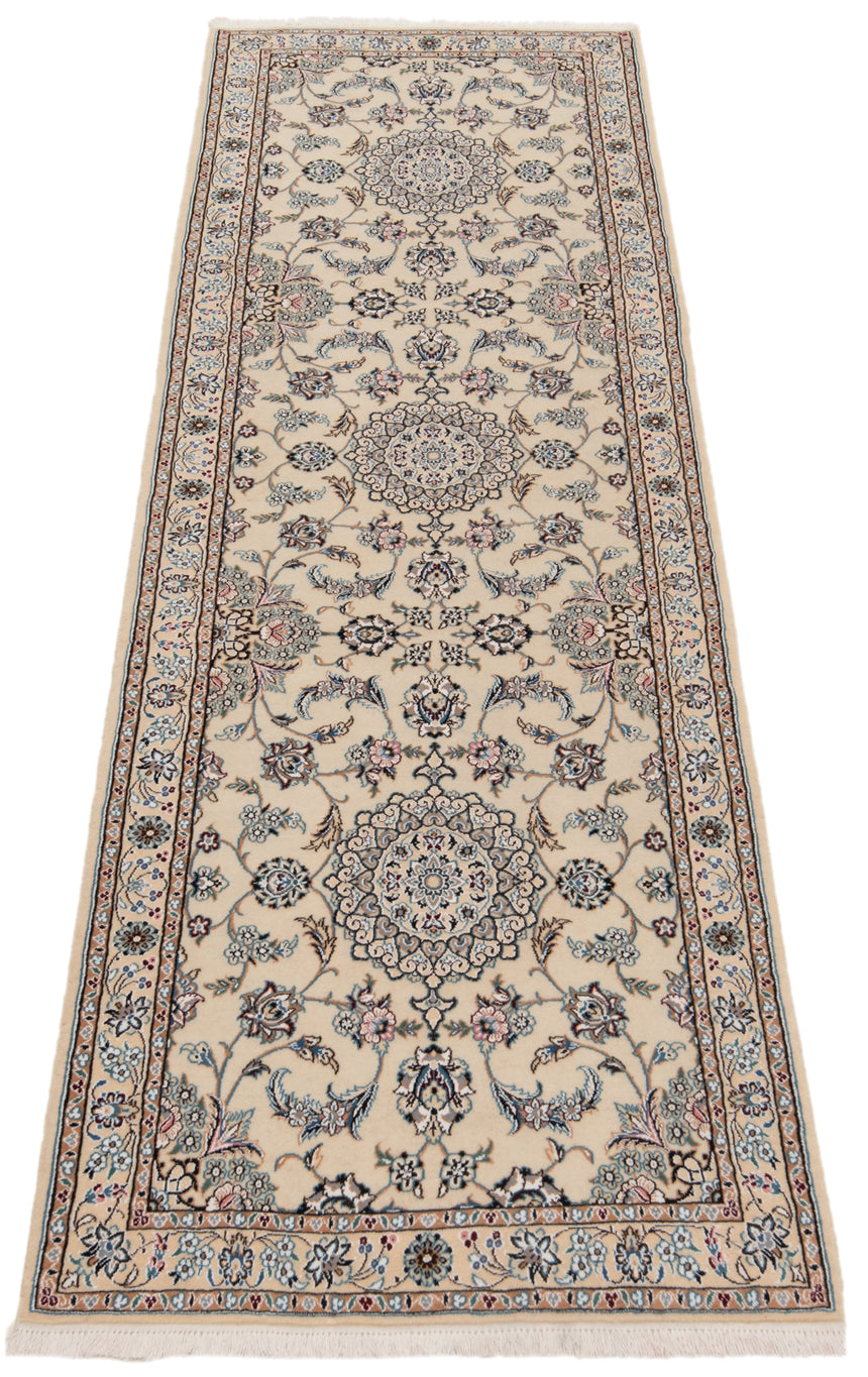 Alfombra persa Nain 9La | 315 x 98 cm