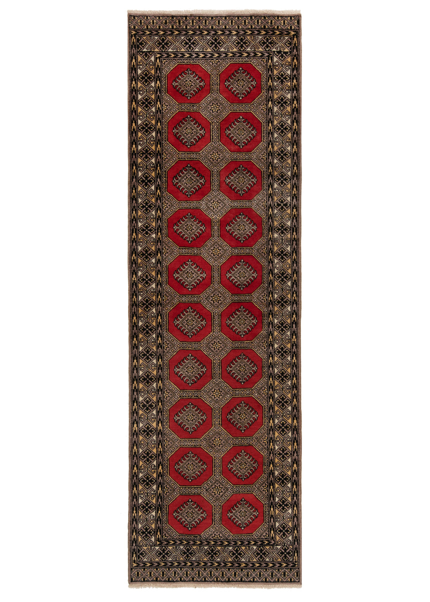 Alfombra persa baluchis | 253 x 77 cm