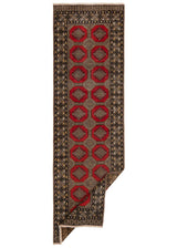 Alfombra persa baluchis | 253 x 77 cm