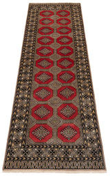 Alfombra persa baluchis | 253 x 77 cm