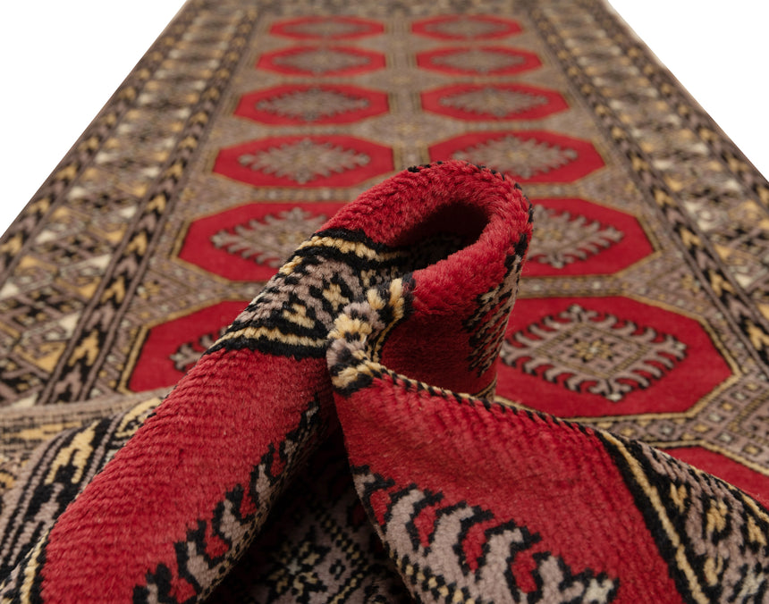 Alfombra persa baluchis | 253 x 77 cm