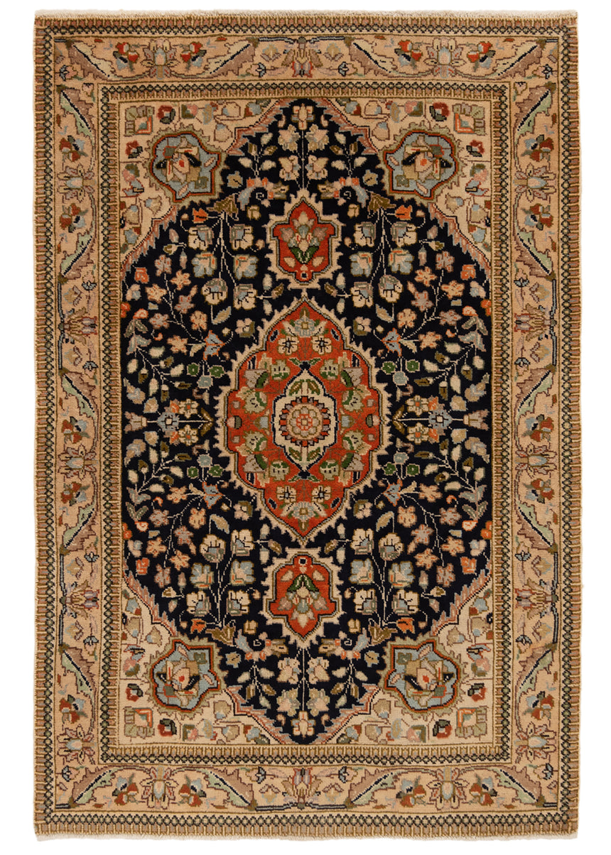 Alfombra persa Tabriz Tabatabai | 146 x 95 cm