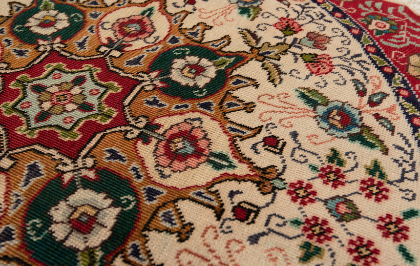 Alfombra persa Tabriz Patina | 87 x 87 cm