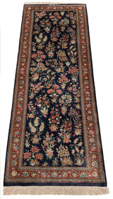Alfombra persa Qom | 146 x 46 cm