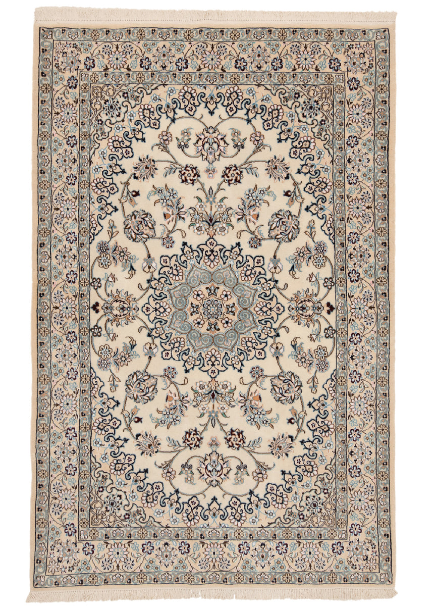 Alfombra persa Nain 9La | 190 x 124 cm