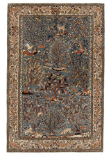 Alfombra persa Qom | 213 x 135 cm