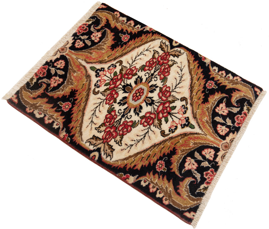 Alfombra persa Tabriz | 61 x 49 cm