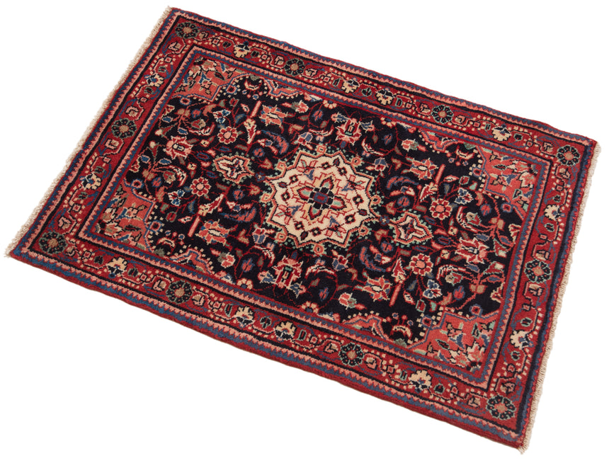 Alfombra persa Hamedan | 94 x 64 cm