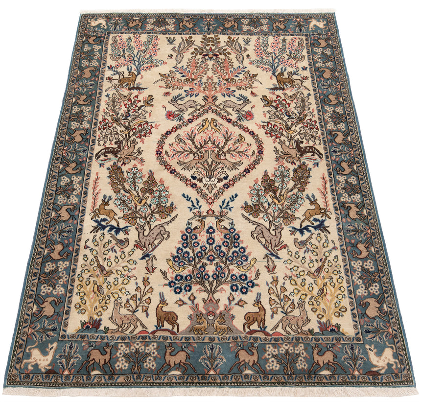 Alfombra persa Qom | 203 x 135 cm