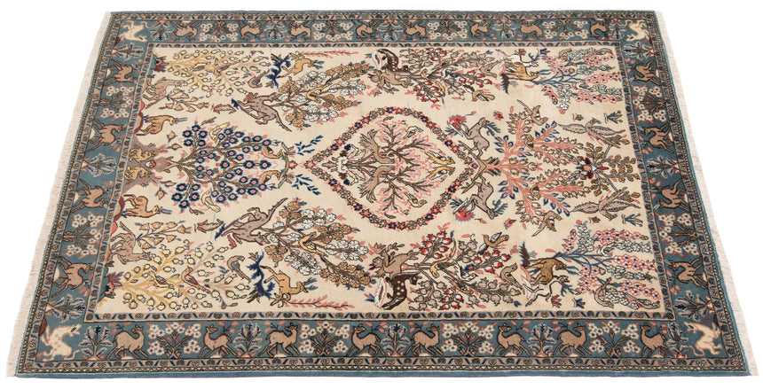 Alfombra persa Qom | 203 x 135 cm