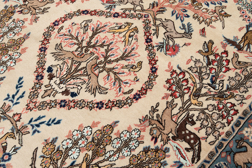 Alfombra persa Qom | 203 x 135 cm