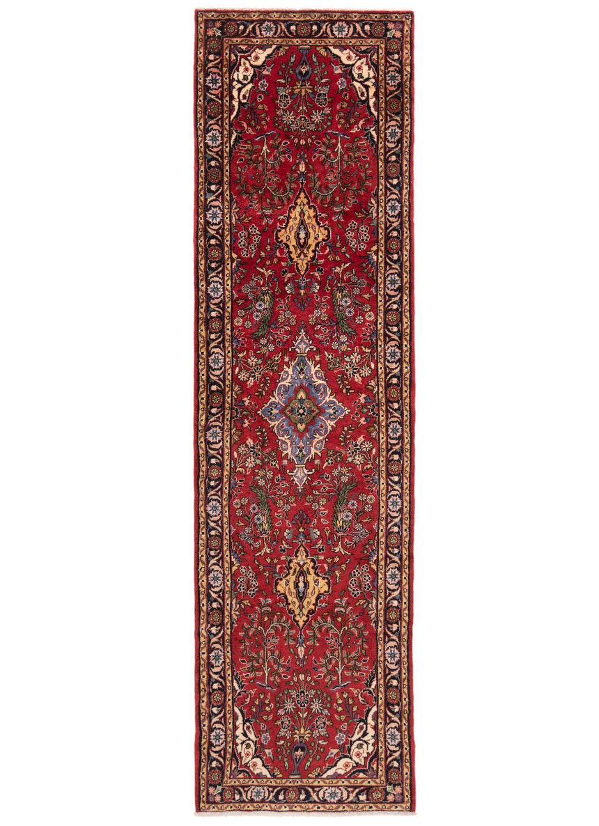 Alfombra persa Hamedan | 303 x 81 cm