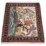 Alfombra persa Bidjar | 73 x 66 cm